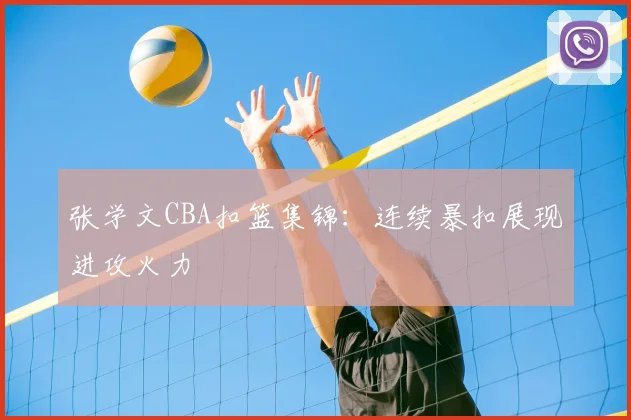 张学文CBA扣篮集锦：连续暴扣展现进攻火力