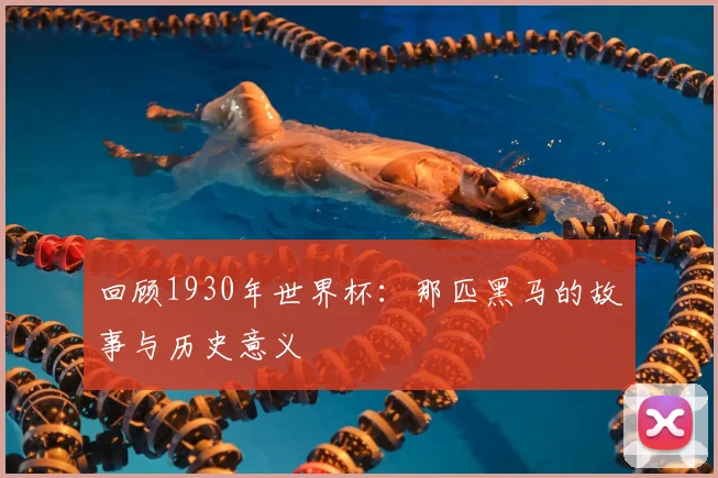 回顾1930年世界杯:那匹黑马的故事与历史意义